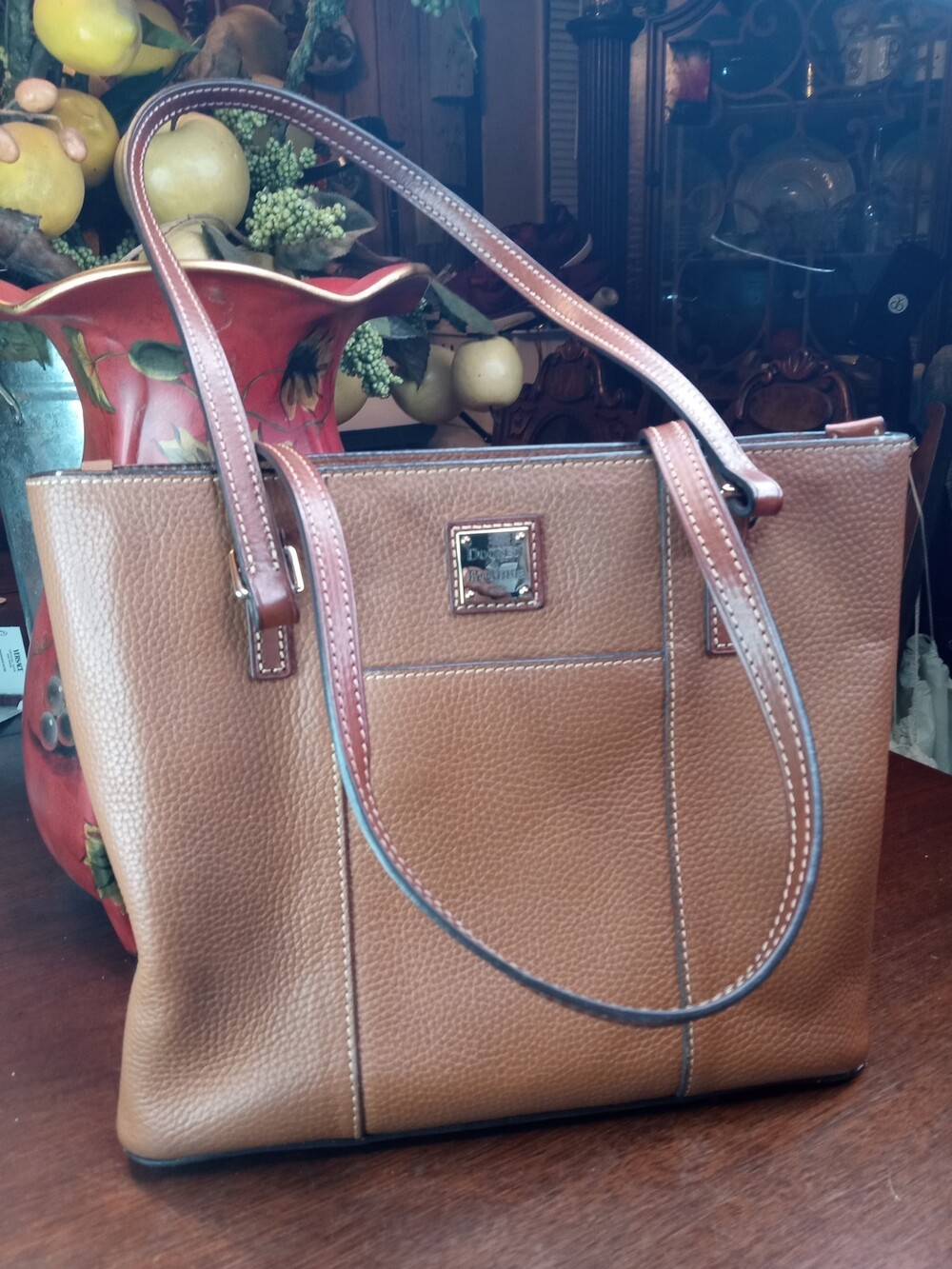DOONEY & BOURKE Pebble Grain Small Lexington Shopper Bag in Brown (B2)